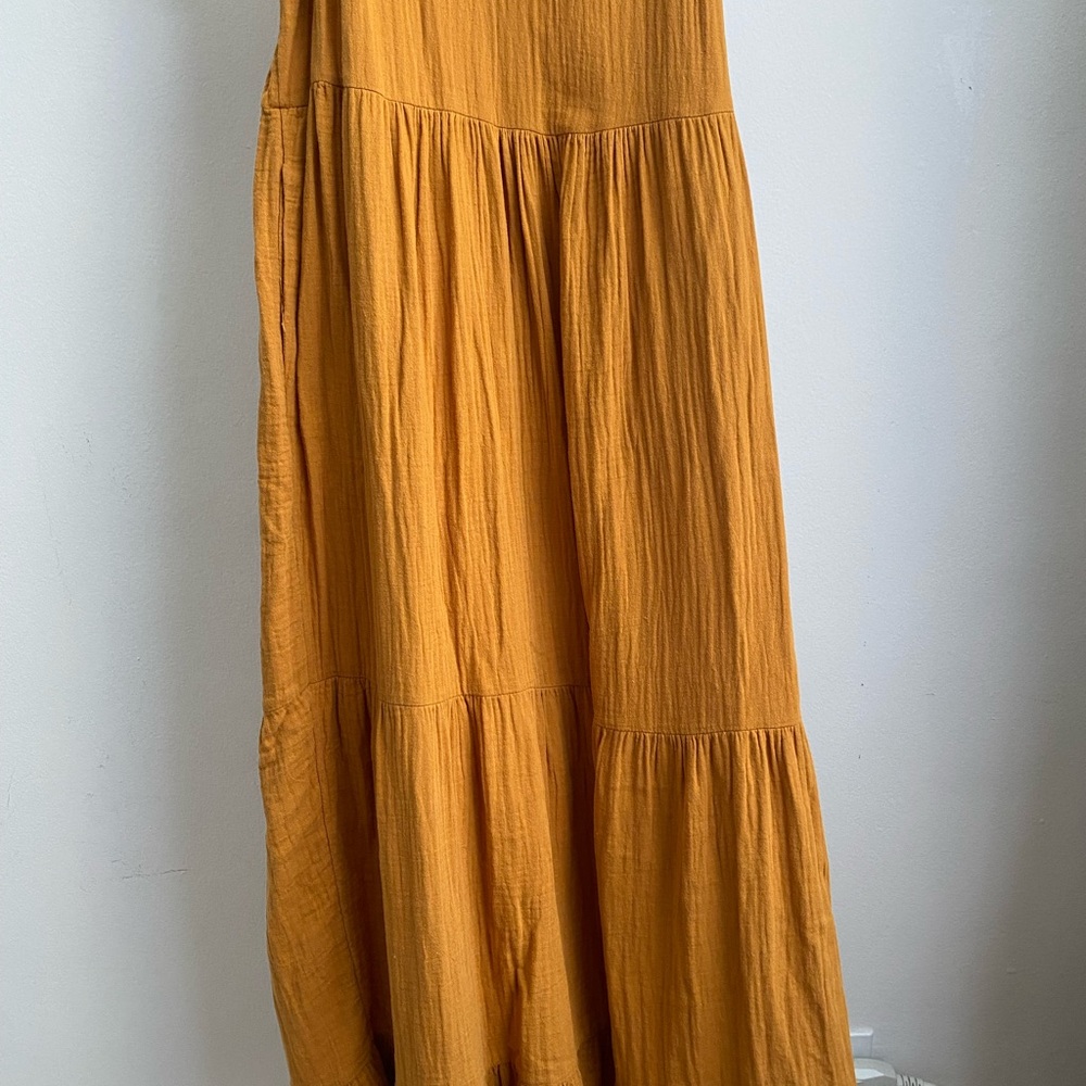 Universal Thread Gauze Yellow Sleeveless Maxi Sundress - Picture 2 of 8